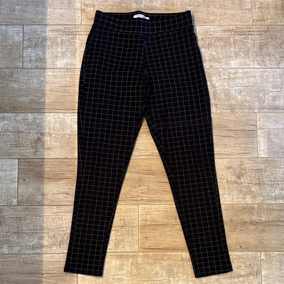 Kay Unger Women’s Black Grid Pattern Pants - Picture 1 of 3